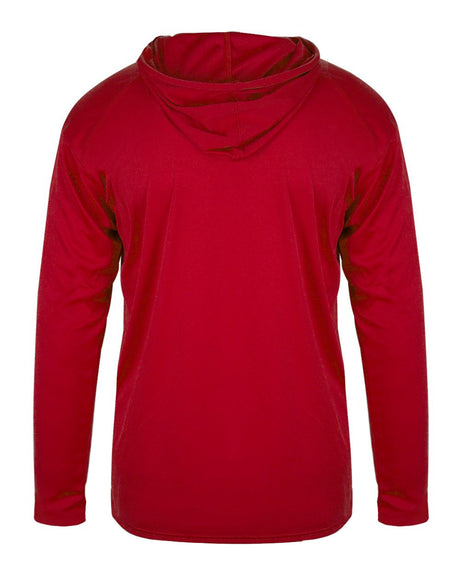 Badger 4150 Men's B-Core Long-Sleeve Hooded Tee Badger