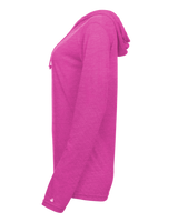 Badger Women's Tri-Blend Surplice Hooded Tee Badger