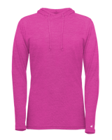 Badger Women's Tri-Blend Surplice Hooded Tee Badger