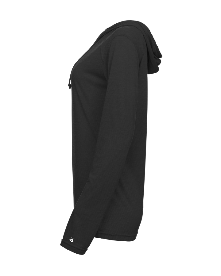 Badger Women's Tri-Blend Surplice Hooded Tee Badger