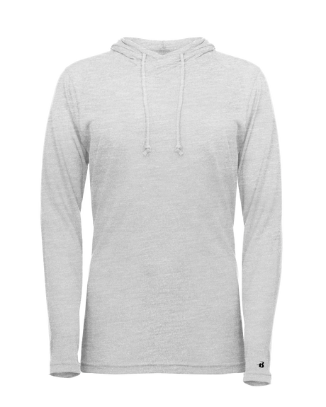 Badger Women's Tri-Blend Surplice Hooded Tee Badger