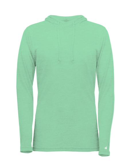 Badger Women's Tri-Blend Surplice Hooded Tee Badger