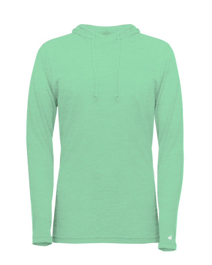 Badger Women's Tri-Blend Surplice Hooded Tee Badger