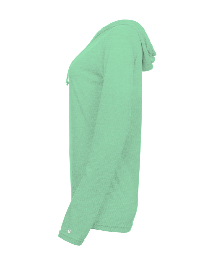 Badger Women's Tri-Blend Surplice Hooded Tee Badger