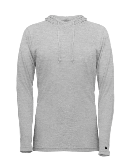 Badger Women's Tri-Blend Surplice Hooded Tee Badger