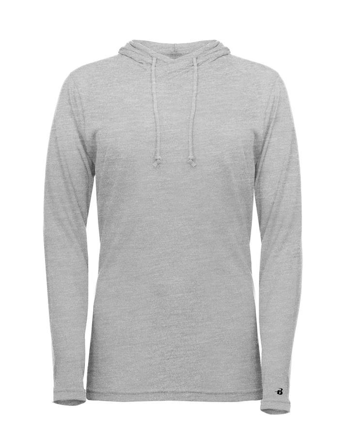 Badger Women's Tri-Blend Surplice Hooded Tee Badger