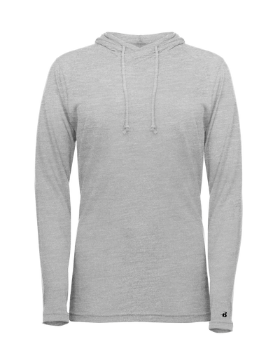 Badger Women's Tri-Blend Surplice Hooded Tee