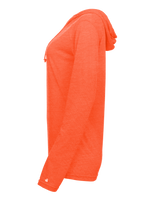 Badger Women's Tri-Blend Surplice Hooded Tee Badger