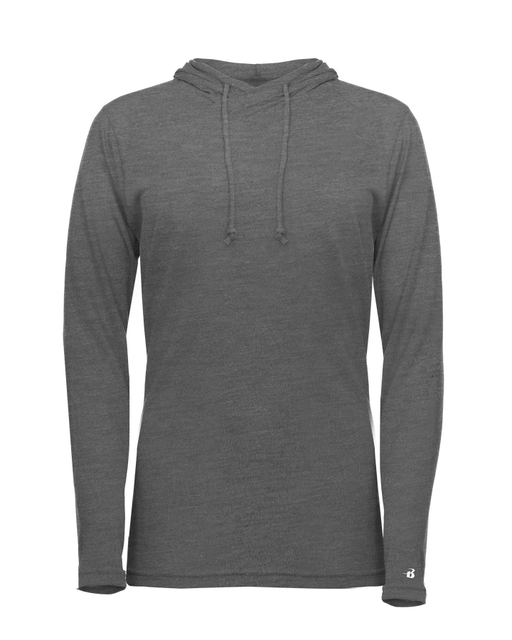 Badger Women's Tri-Blend Surplice Hooded Tee Badger
