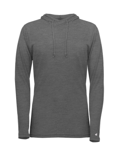 Badger Women's Tri-Blend Surplice Hooded Tee
