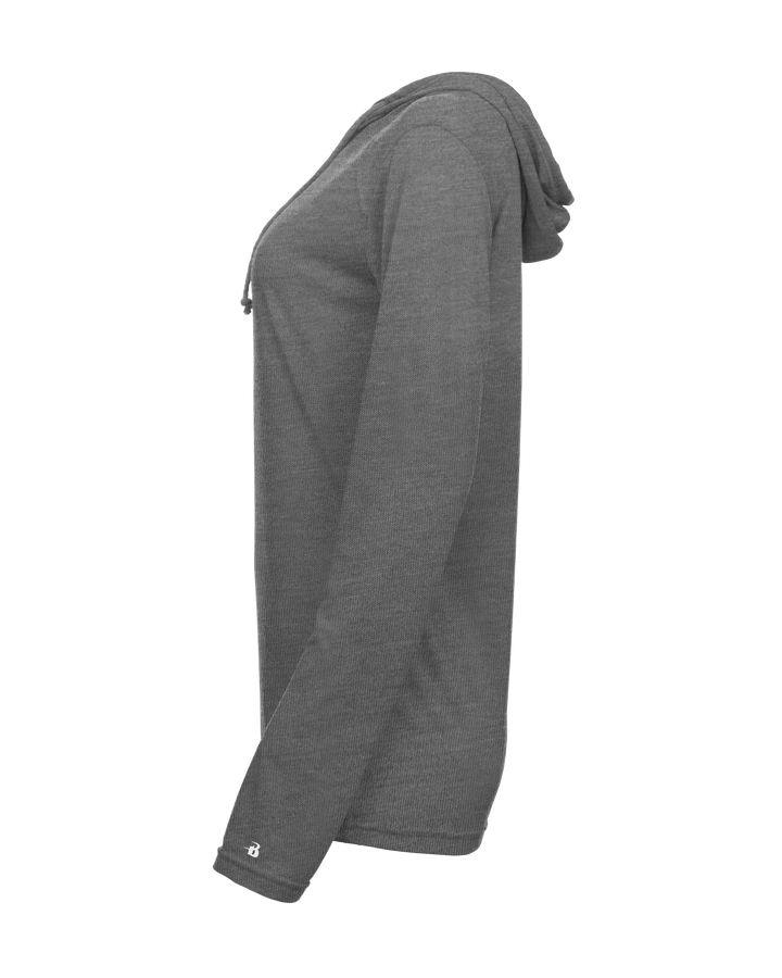 Badger Women's Tri-Blend Surplice Hooded Tee Badger