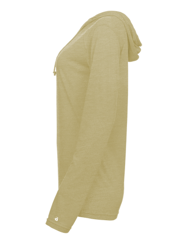 Badger Women's Tri-Blend Surplice Hooded Tee