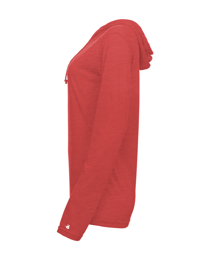 Badger Women's Tri-Blend Surplice Hooded Tee Badger
