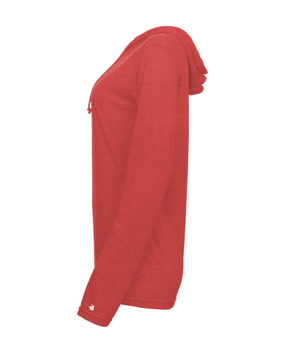 Badger Women's Tri-Blend Surplice Hooded Tee