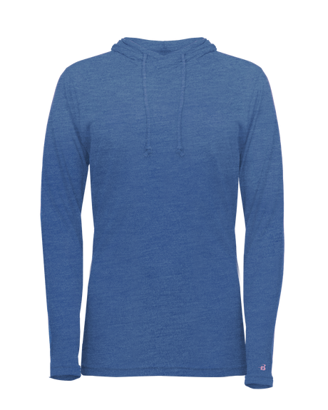 Badger Women's Tri-Blend Surplice Hooded Tee Badger