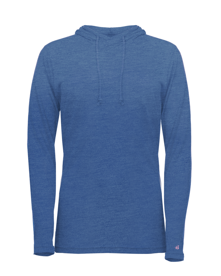 Badger Women's Tri-Blend Surplice Hooded Tee Badger