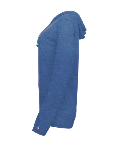 Badger Women's Tri-Blend Surplice Hooded Tee