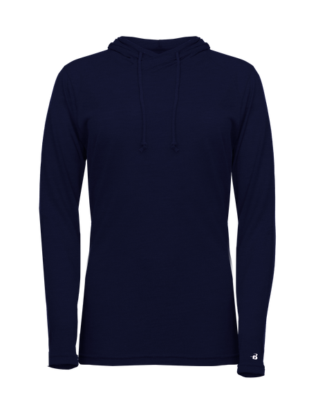 Badger Women's Tri-Blend Surplice Hooded Tee Badger