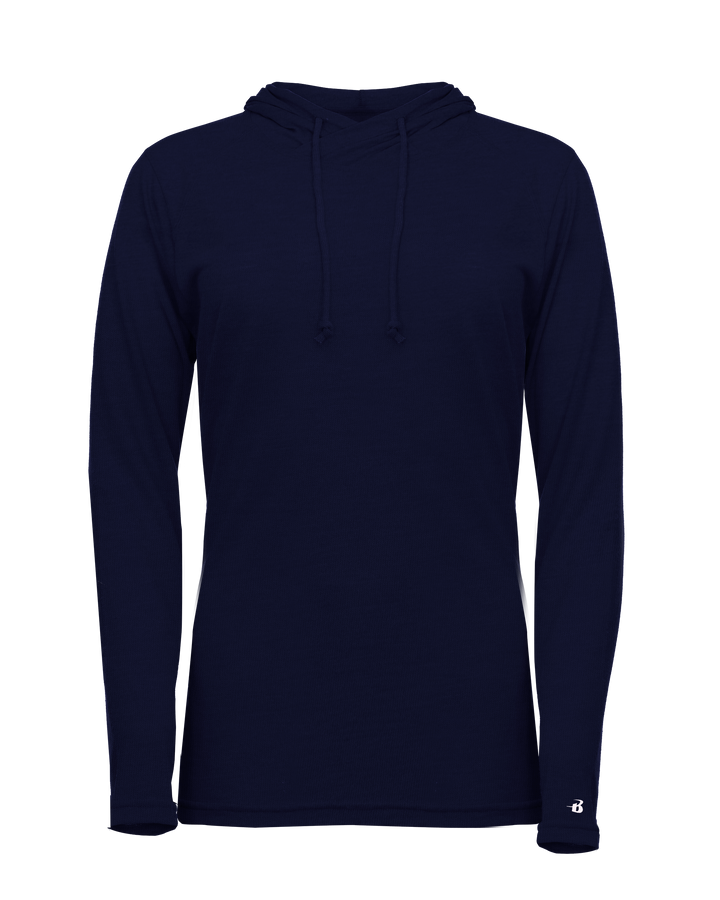 Badger Women's Tri-Blend Surplice Hooded Tee Badger