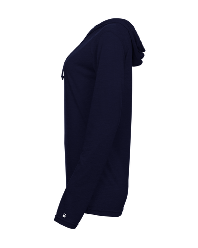 Badger Women's Tri-Blend Surplice Hooded Tee