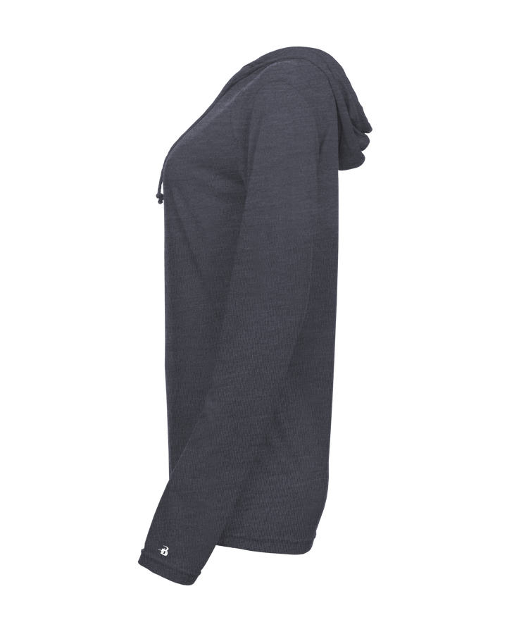 Badger Women's Tri-Blend Surplice Hooded Tee Badger
