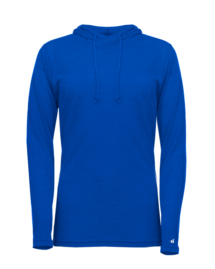 Badger Women's Tri-Blend Surplice Hooded Tee Badger
