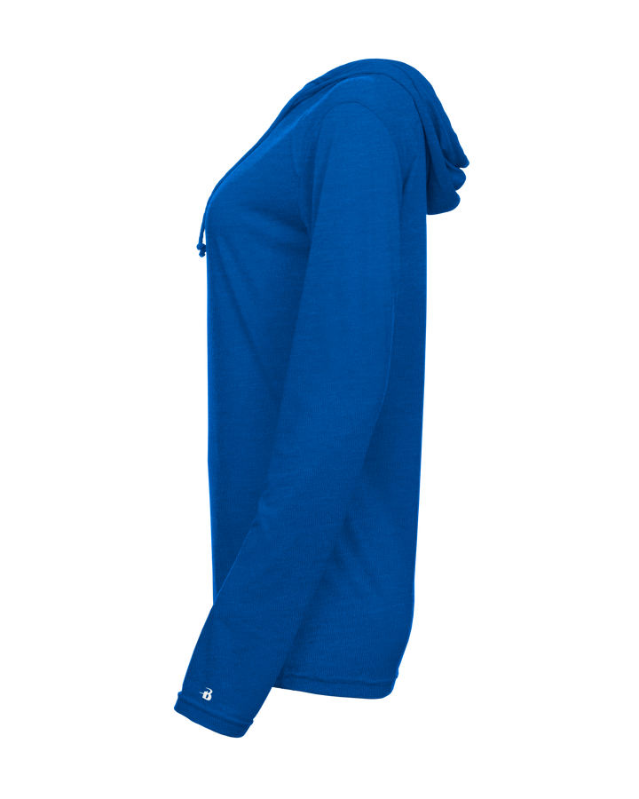 Badger Women's Tri-Blend Surplice Hooded Tee Badger