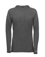 Badger Women's Tri-Blend Surplice Hooded Tee Badger