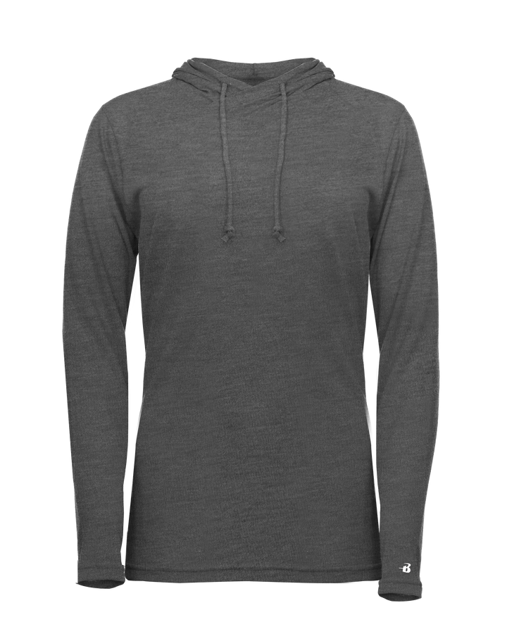 Badger Women's Tri-Blend Surplice Hooded Tee Badger