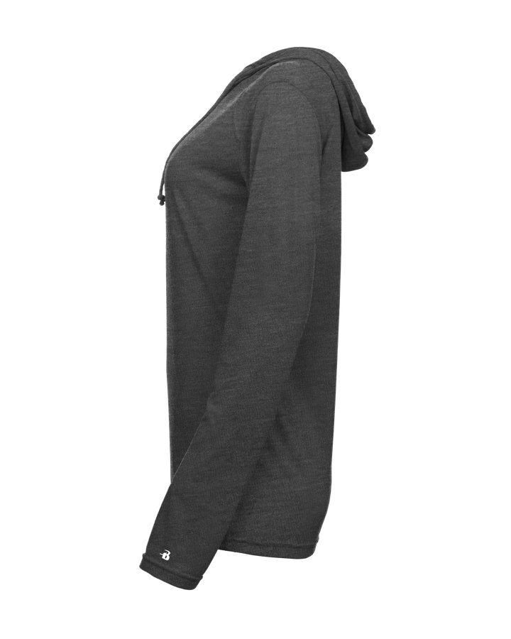 Badger Women's Tri-Blend Surplice Hooded Tee Badger