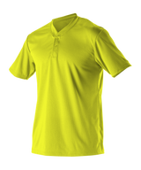 Alleson Adult Baseball 2 Button Henley Jersey Alleson