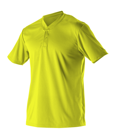 Alleson Adult Baseball 2 Button Henley Jersey