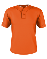 Alleson Adult Two Button Mesh Baseball Jersey With Piping Alleson