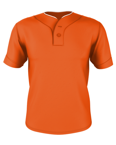 Alleson Adult Two Button Mesh Baseball Jersey With Piping