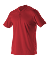 Alleson Adult Baseball 2 Button Henley Jersey Alleson