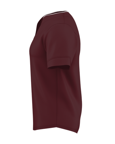 Alleson Adult Two Button Mesh Baseball Jersey With Piping
