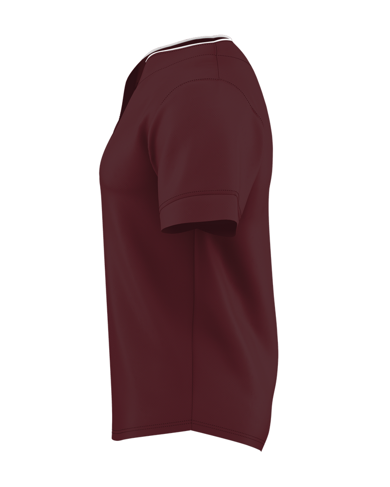 Alleson Adult Two Button Mesh Baseball Jersey With Piping