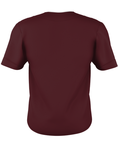 Alleson Adult Two Button Mesh Baseball Jersey With Piping