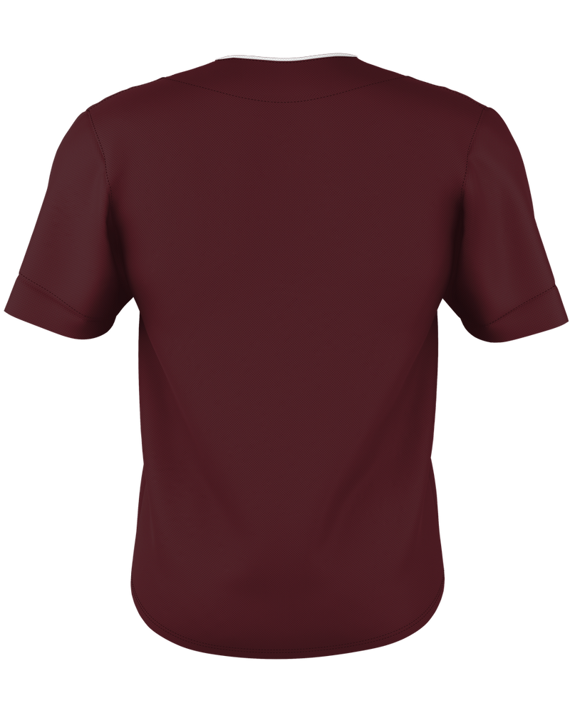 Alleson Adult Two Button Mesh Baseball Jersey With Piping