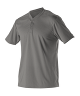 Alleson Adult Baseball 2 Button Henley Jersey Alleson