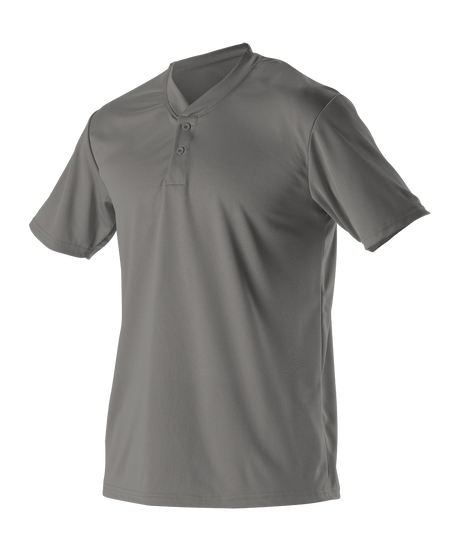 Alleson Adult Baseball 2 Button Henley Jersey Alleson