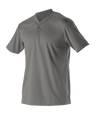 Alleson Adult Baseball 2 Button Henley Jersey Alleson