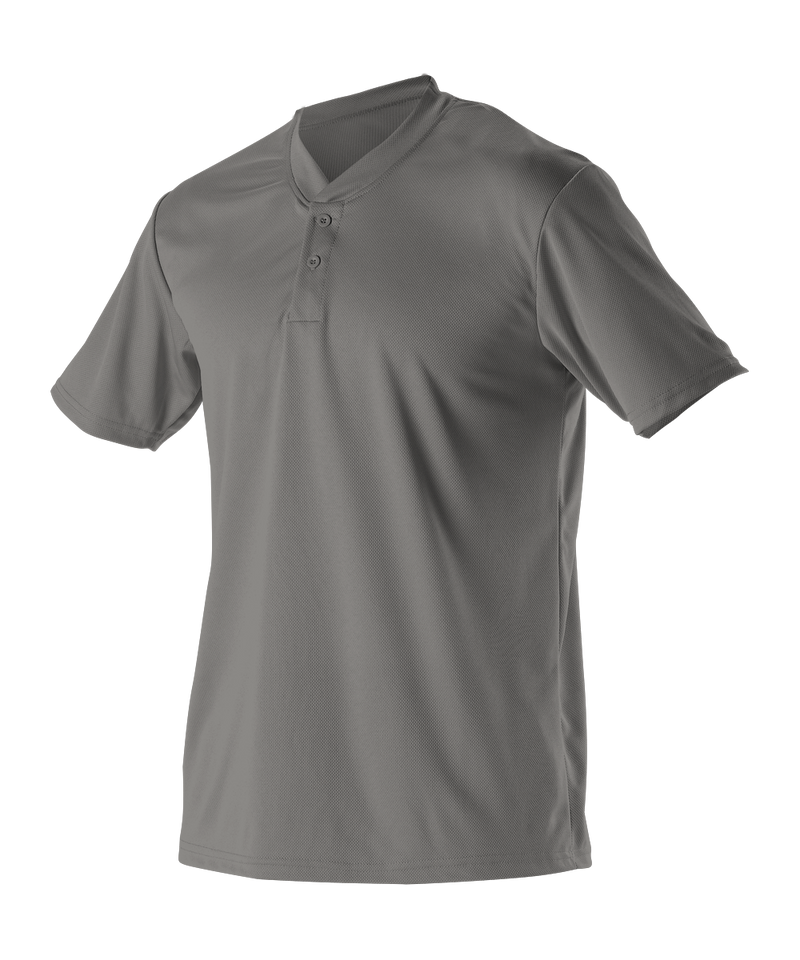 Alleson Adult Baseball 2 Button Henley Jersey