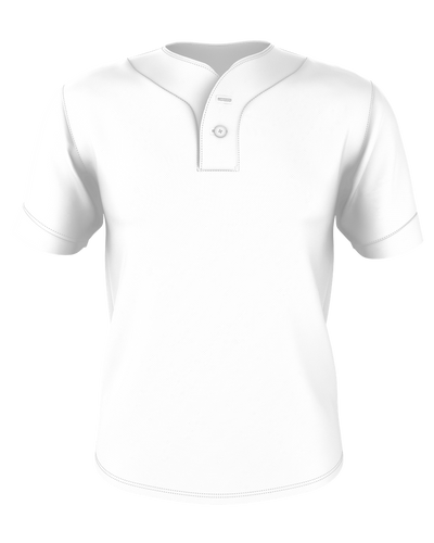 Alleson Adult Two Button Mesh Baseball Jersey With Piping