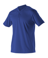 Alleson Adult Baseball 2 Button Henley Jersey Alleson