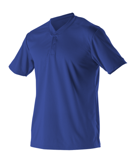 Alleson Adult Baseball 2 Button Henley Jersey Alleson