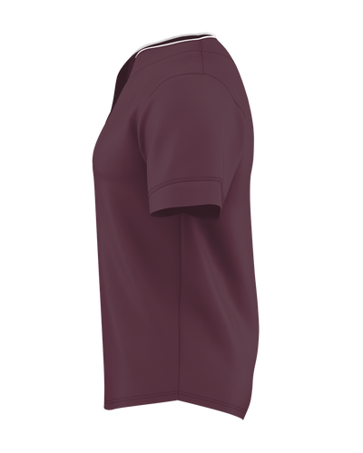 Alleson Adult Two Button Mesh Baseball Jersey With Piping