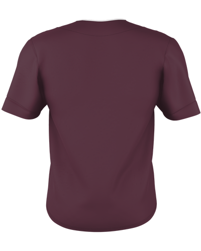 Alleson Adult Two Button Mesh Baseball Jersey With Piping