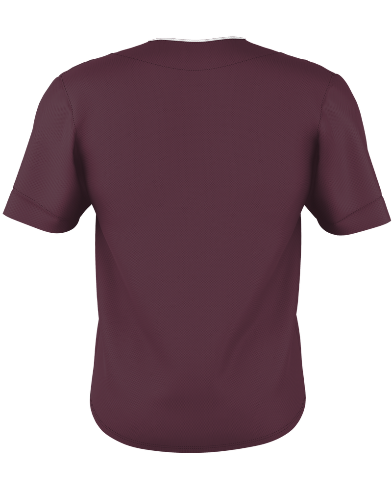 Alleson Adult Two Button Mesh Baseball Jersey With Piping
