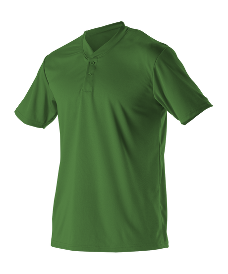 Alleson Adult Baseball 2 Button Henley Jersey Alleson